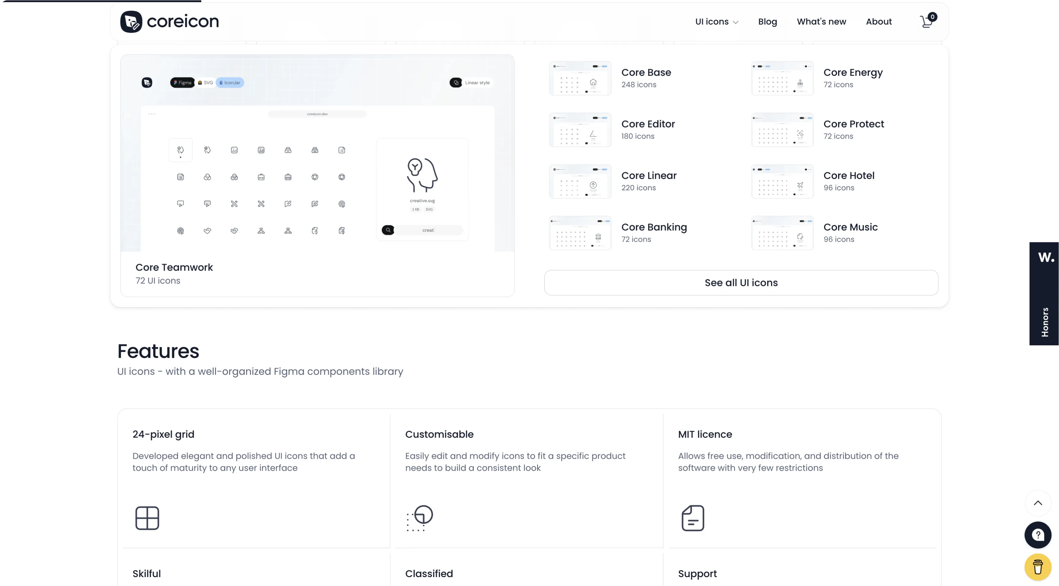 UI icons Menu